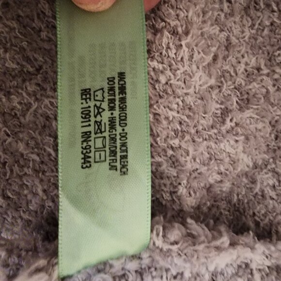 Honeydew Open Front Knit Cardigan Gray XL, hole in collar - Picture 9 of 9